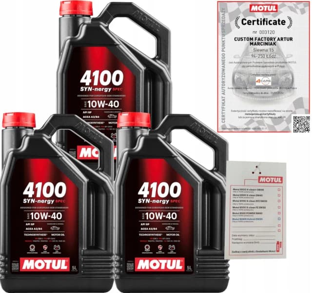 Olej Motul 10W40: idealny wybór dla silników benzynowych i gazowych Olej Motul 10W40: idealny wybór dla silników benzynowych i gazowych